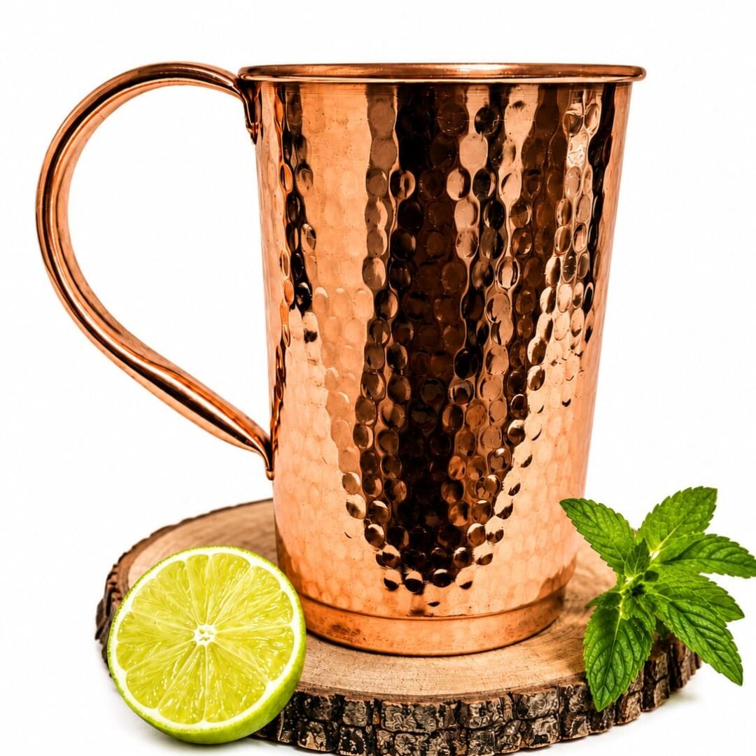 Taza O Tarro De Cobre 1 Litro 100% Cobre Artesanal De Lujo